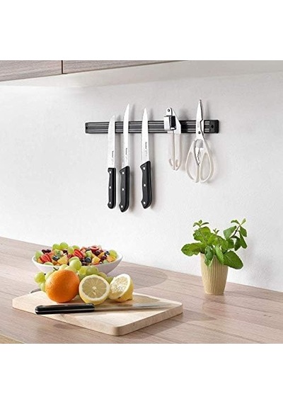 Magnetıka - Manyetik Çubuk. Bıçak Ve Diğer Metal Eşyalarınız İçin Düzenleyici. Çok Amaçlı 33cm Açık Bej