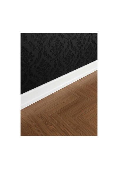 8 Cm Lake Beyaz Parke Süpürgelik Mdf Süpürgelik 244 Cm Uzunluğunda