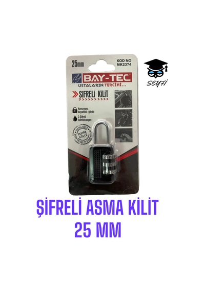 Şifreli Asma Kilit 25 Mm Dolap Kilidi Kapı Kilidi