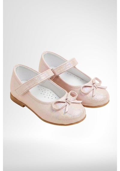 Mini Angel Kız Çocuk Ortopedik Fiyonklu Ayakkabı Pembe