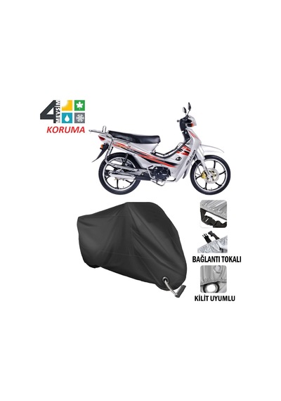 Falcon Magic 50 Motosiklet Brandası ( Kilit Uyumlu - Siyah
