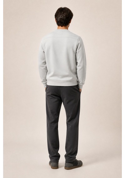 Redline Takes Bisiklet Yaka Kışlık Regular Fit Sweatshirt Gri
