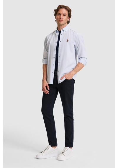 U.s. Polo Assn. Erkek Açık Mavi Gömlek Basic 50322343-vr003 Acık Mavı