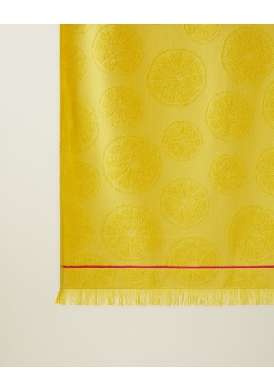 Sweet Lemon Pamuk Plaj Havlusu 70x140 Cm Sarı