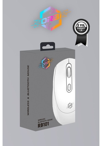 Profosyonel Bluetooth Şarj Edilebilir Kablosuz Ve Çift Mod Sessiz Mouse 800 - 1200 - 1400 Dpı Rb101