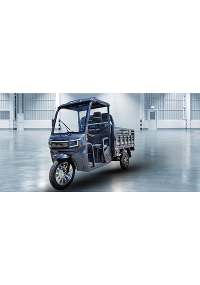 Sfm Express Max 2025 Kabinli Elektrikli 3 Teker 1500 W Tricycle Moped Gri