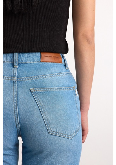 40392-73602 Kadın Wıde Leg Denim Bermuda 40392-73602 Buz Mavisi