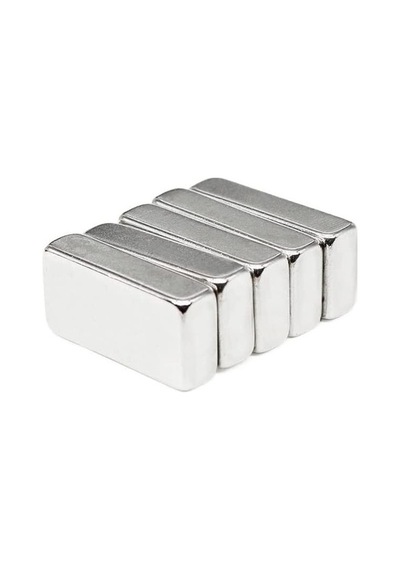 5 Adet Neodyum Mıknatıs Dikdörtgen 20x10x5 Mm