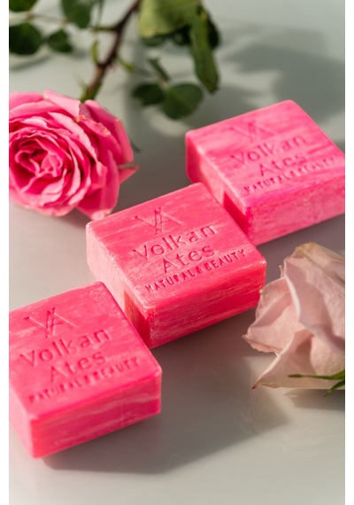 Volkan Ates Natural & Beauty Gül Katı Doğal Sabun 125 G