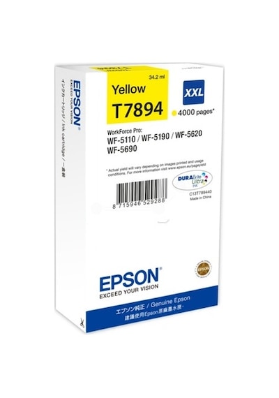 Epson C13T789440 Sarı Mürekkep Kartuş 79Xxl 4.000 Sayfa