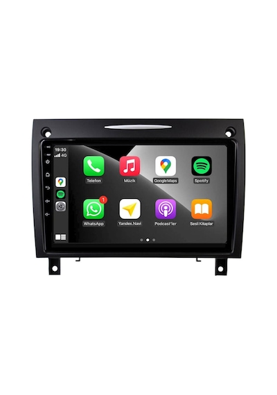 Mercedes Slk Araç Multimedya Android Ekran Carplay Navigasyon Double Teyp 2+32 9" 04-10 Black Cadence