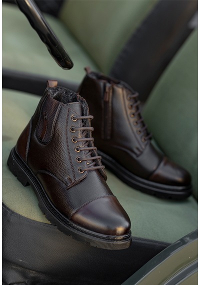 Daxtors Darko Su Ve Soğuk Geçirmez Içi Kürklü Unisex 36-46 Büyük Numara Mevcut Bot Kahverengi