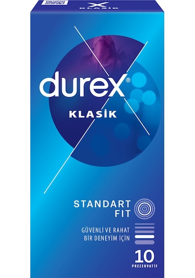 Durex Klasik Prezervatif 10'lu 5 Adet