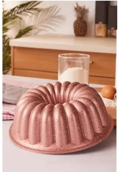 Eda Papatya 26 cm Döküm Granit Kek Kalıbı Rose