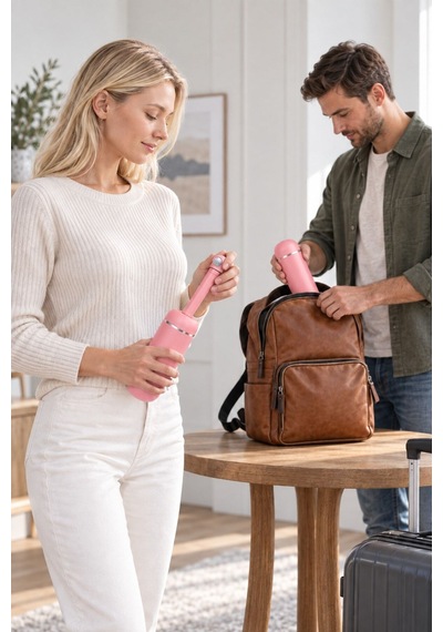 Tıcaro Pb-01 Portatif Taharet Şişesi, Manuel, 380 Ml, Pembe