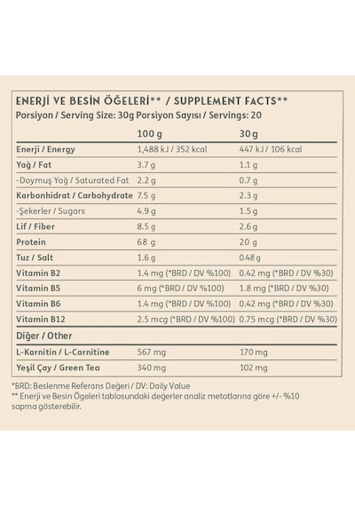 Clean Powders Lean Shake 600 Gr Vanilya