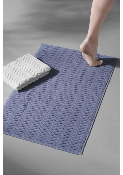 Taffeta X Bathmat Sky - Ekstra Yumusak, Modern %100 Pamuk 50X75Cm Mavi