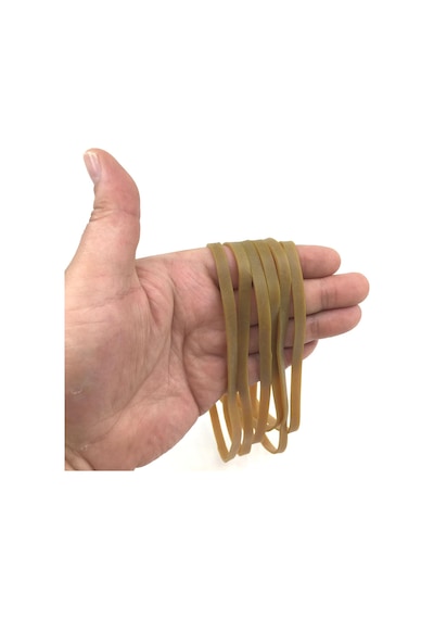 Ekoset 180x6mm Geniş Kauçuk Paket Ambalaj Kasa Lastiği 100 Adet