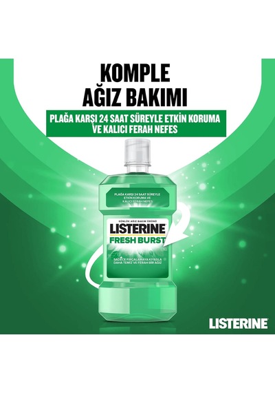 Listerine Fresh Burst Ağız Bakım Suyu 500 Ml Sku: Smg8690010396334
