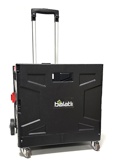 Katlanabilir Yükseklik Ayarlı Paket Taşıma Arabası D350 - Market Ve Pazar Alışveriş Arabası