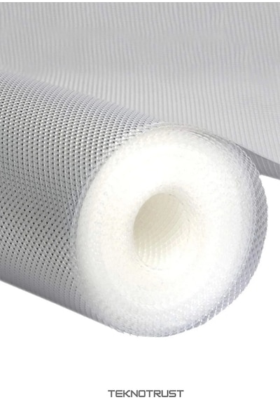 Mutfak Kaydırmaz Şeffaf Raflık Kaymaz Dolap Içi Çekmece Örtüsü Pvc 45x300 Cm Koruyucu Eva Kalın