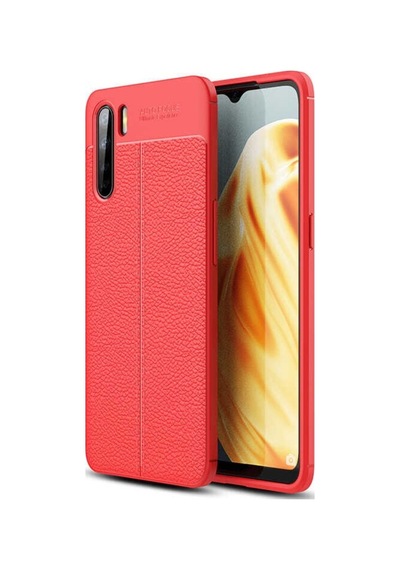 Oppo Reno 3 Kilif Deri Desenli Kamera Çikintili Kalite Silikon 446593683