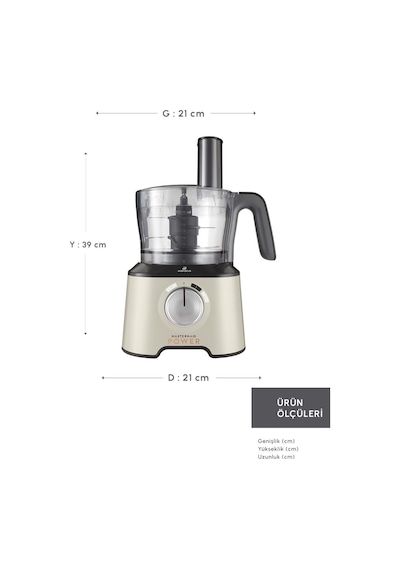 Karaca Mastermaid Power 10 in1 2000 W Mutfak Robotu