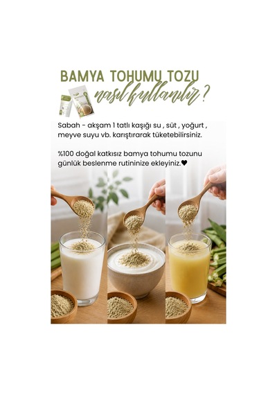 250 Gr Toz Bamya Tohumu Taze Çekilmektedir