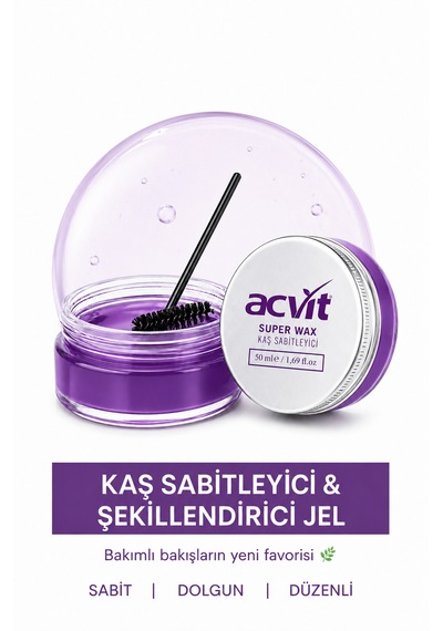 Süper Wax Kaş Sabitleyici Ve Şekillendirici Jel 50 Ml Beyazlık Bırakmayan Şeffaf, Doğal Görünüm 0