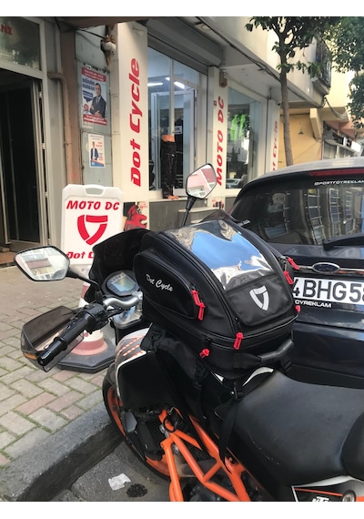Motosiklet Körüklü Depo Üstü Ve Sırt Çantası / Kask Çantası