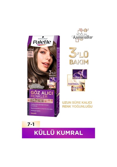 Palette Göz Alıcı Renkler 7 - 1 Küllü Kumral X 2 Adet