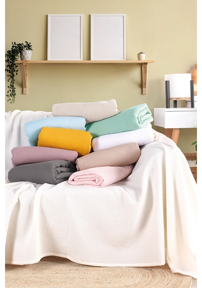 Ecocel Pike Örtü Battal King 230x240cm Karde Pudrapembe Pudrapembe