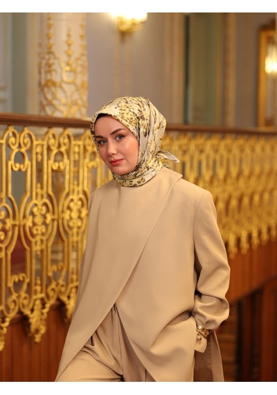 Silk Home Twill İpek Eşarp 11457-10 Su Yeşil, Haki, Mint Yeşili, Krem