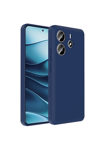 Xiaomi Redmi Note 14 4g Kılıf Kamera Korumalı Kartlık Hazneli Zore Vitra Kapak Lacivert