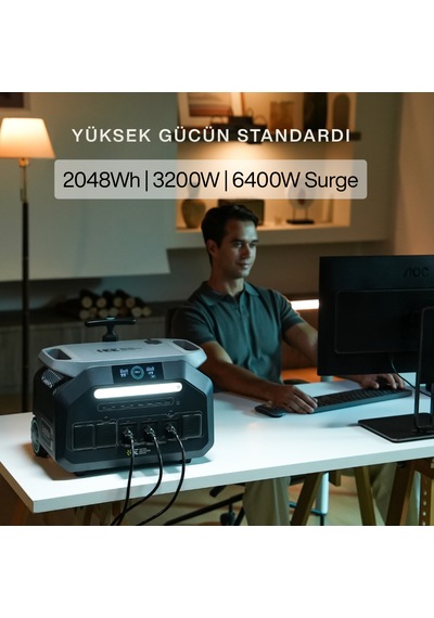 Initial Entropy Energy Lisanslı P3200 2048wh 6400w Max. Taşınabilir Güç Kaynağı - Temel Paket