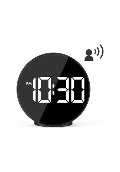 Dijital Led Masa Saati, Alarm Ve Snooze Özellikli, Gece Lambalı, Parlak Ekranlı Yuvarlak Tasarım Diğer