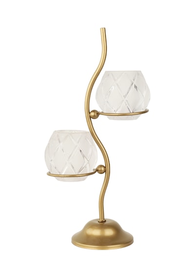 Solis 2.li Camlı Tealight Mumluk Eskitme