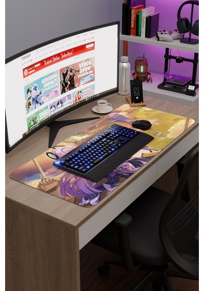 Citlali Genshin Impact Anime Gacha V1 - 90x40 Xxl Gaming Mouse Pad Fare Altlığı