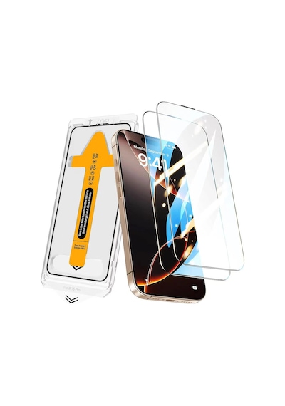 Apple İphone 17 Zore 3d Oliv Hd Temperli Cam Ekran Koruyucu + Kolay Uygulama Aparatı