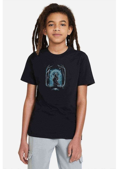 Tshirthane Lord Of The Rings Speak Friend Baskılı Unisex Çocuk Siyah T-Shir