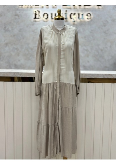 Nuss Ns-14k-2009-b Bej Elbise Çok Renkli