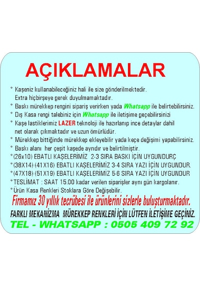 Trodat 9412 Cep - Firma - Ofis - Şirket - Doktor - Avukat Kaşesi N11.24879
