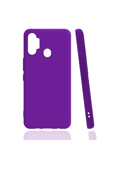 Zore Tecno Spark 7 Pro Kılıf Omsy Biye Silikon - Mor
