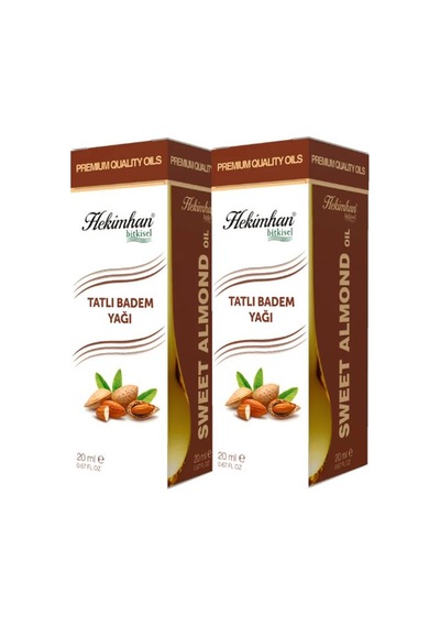 Hekimhan Bitkisel Tatlı Badem Yağı 2 x 20 ML