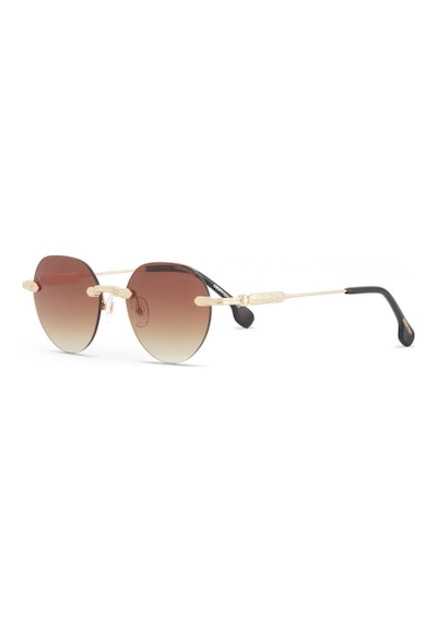 Despada Ds 2332 C1 51 Kadın Oval Gold Metal Güneş Gözlüğü