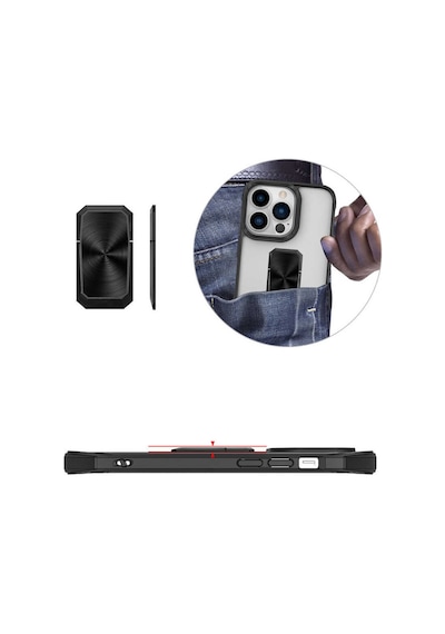 Zore Apple Uyumlu iPhone 13 Pro  V-bax Kılıf-siyah Siyah