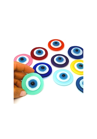 Yeşil Cam Nazar Boncuklu Magnet