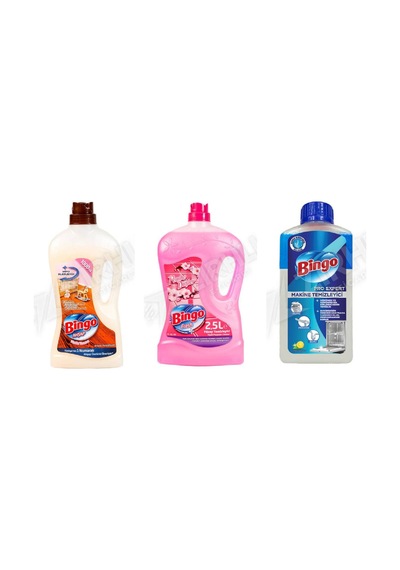 Bingo Ahşap Tem. 1 L + Yüzey Tem. Fresh 2.5 Lt + Bulaşık 250 Ml 3'lü Set Diğer