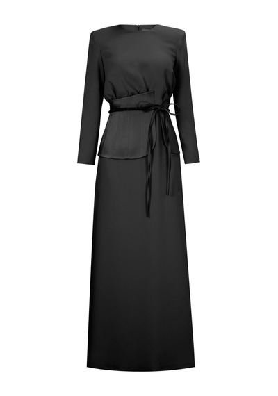 Senna Zena Dress Siyah Siyah