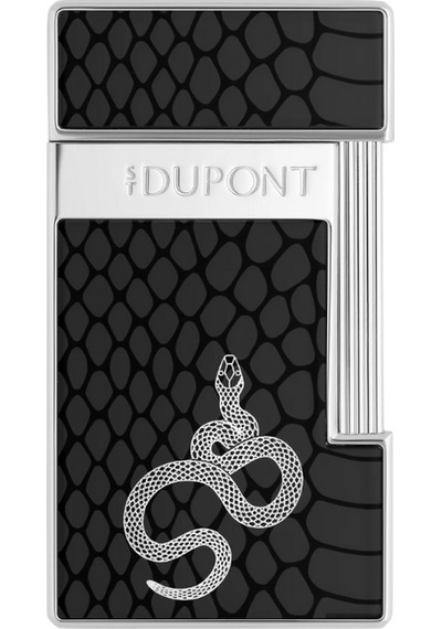 S.t. Dupont Lacquered Slimmy Siyah Puro Çakmağı 28076 - Tr8434
